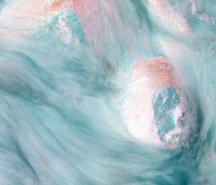 Soothing abstract image of nature elements like stones or water